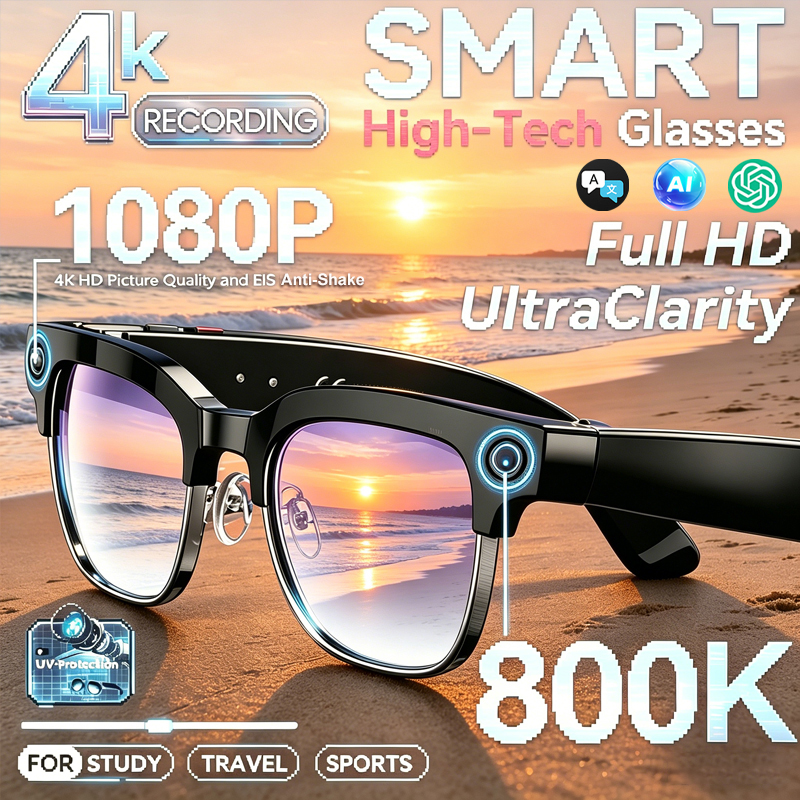 Audio Music Recognition - Smart Camera Glasses Photo and Audio