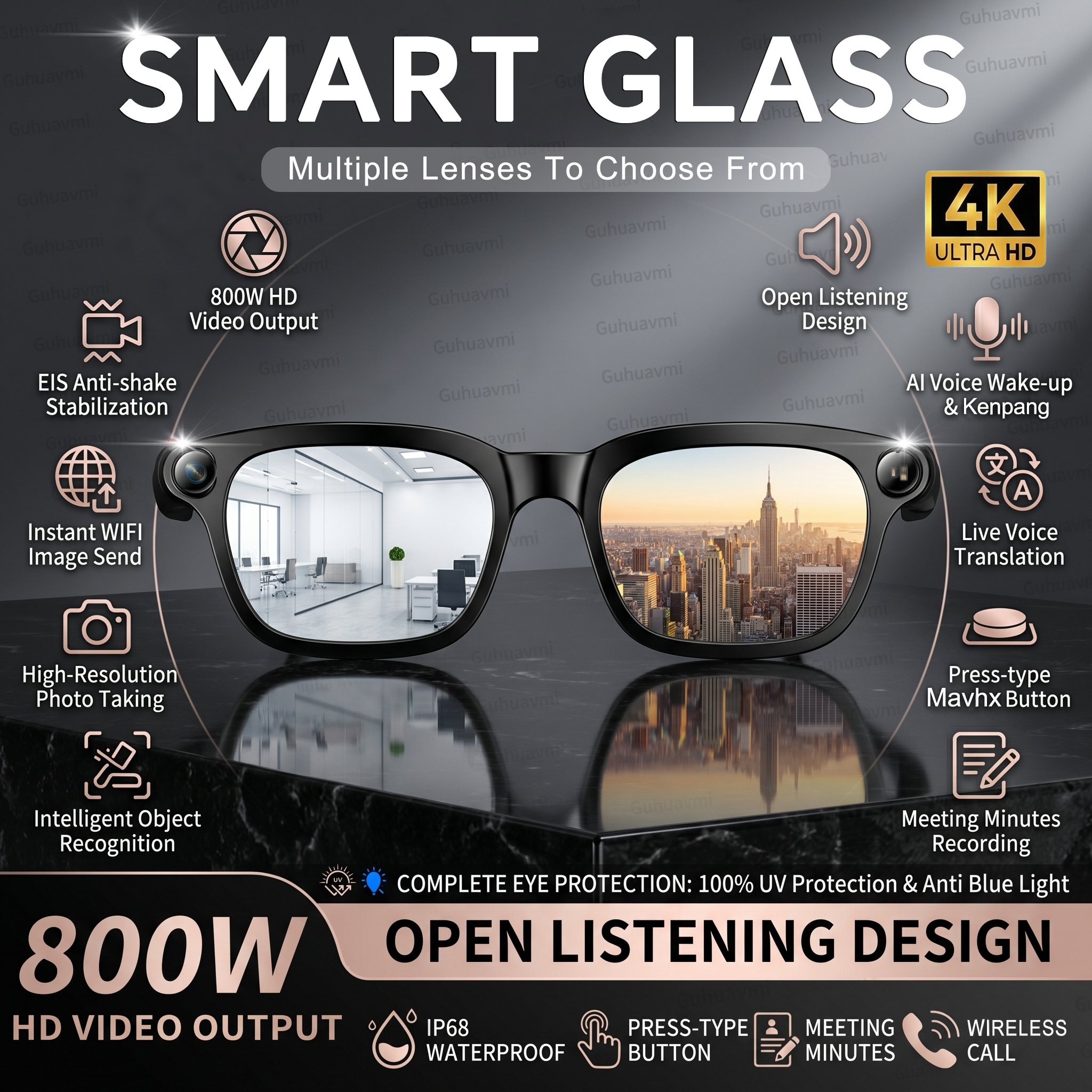 Audio Music To Video Ai Free - New Smart AI Glasses with 800W
