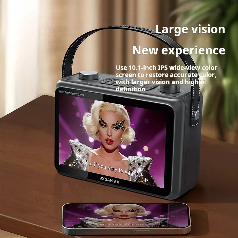 SANSUI K115 LED Screen 10.1-in - Audio Music Lyrics avis et prix
