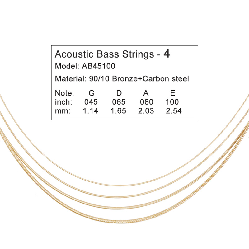 4 Strings Acoustic Bass  ANTI- - Bass Guitar Strings avis et prix