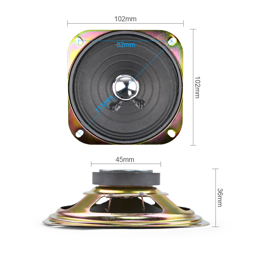 AIYIMA 2Pcs 4 Inch Portable Au - Audio Music Generator avis et prix