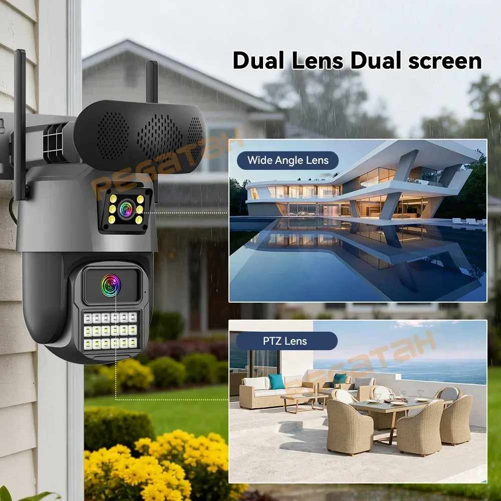 8MP Outdoor Security Camera wi - Audiovision Music Player avis et prix