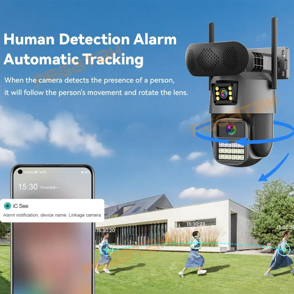 8MP Outdoor Security Camera wi - Audiovision Music Player avis et prix