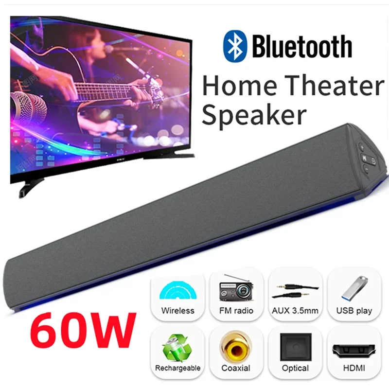 60W Wireless TV PC Soundbar Bl - Audio Music Generator avis et prix