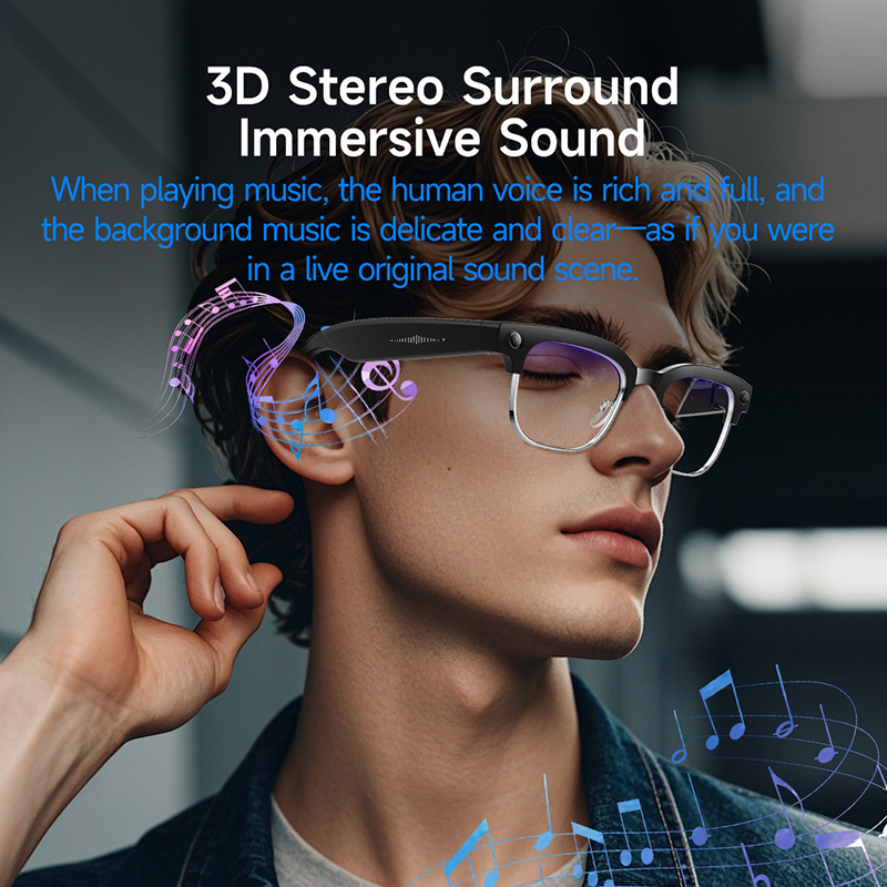 Smart Camera Glasses Photo and - Audio Music Recognition avis et prix