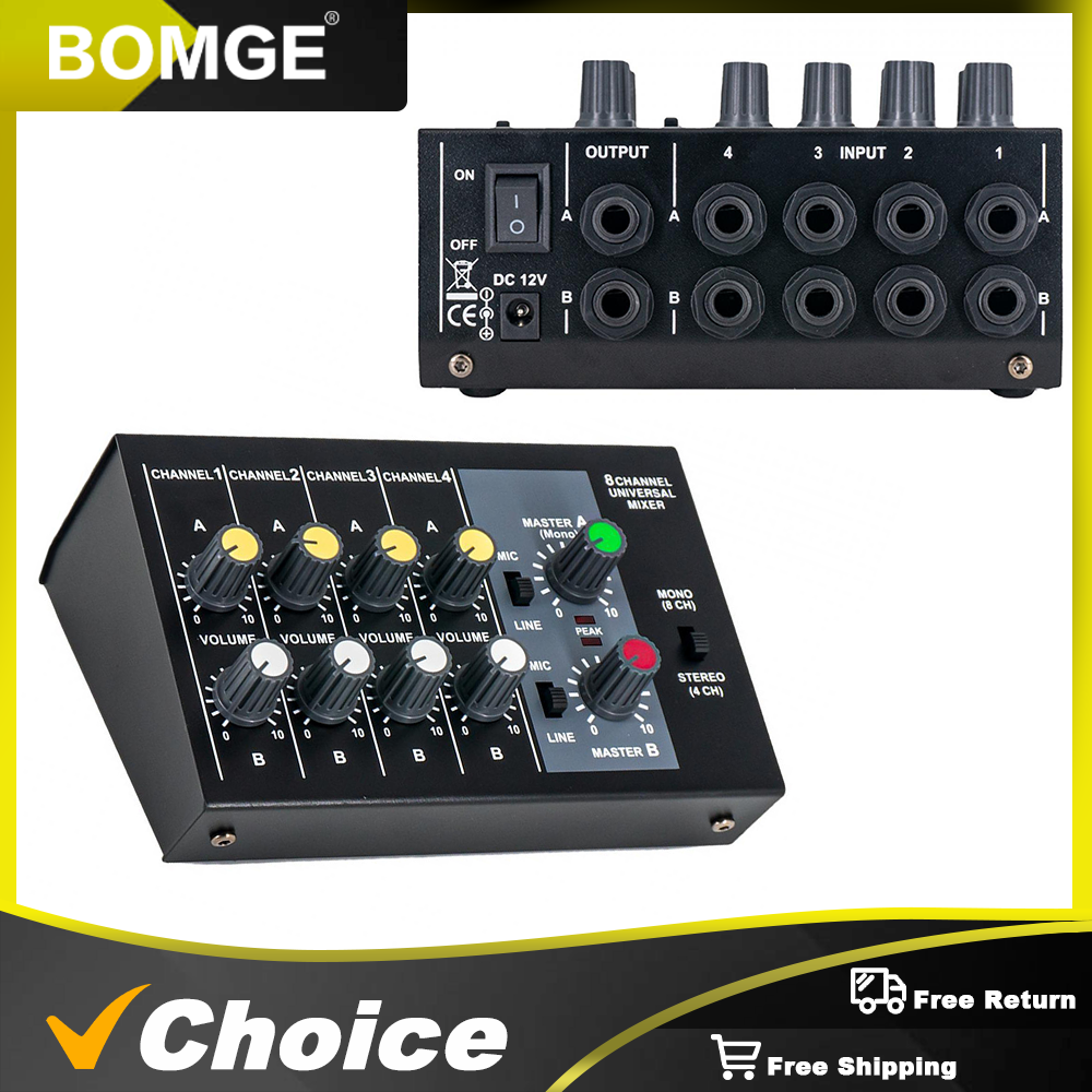 8 Channel Mixer - Mini 8 Compa - Audio Music Dj avis et prix