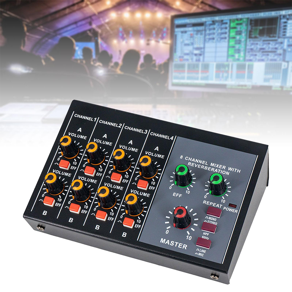 8 Channel Mixer - Mini 8 Compa - Audio Music Dj avis et prix