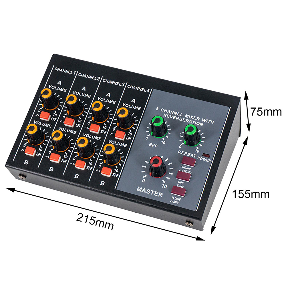 8 Channel Mixer - Mini 8 Compa - Audio Music Dj avis et prix