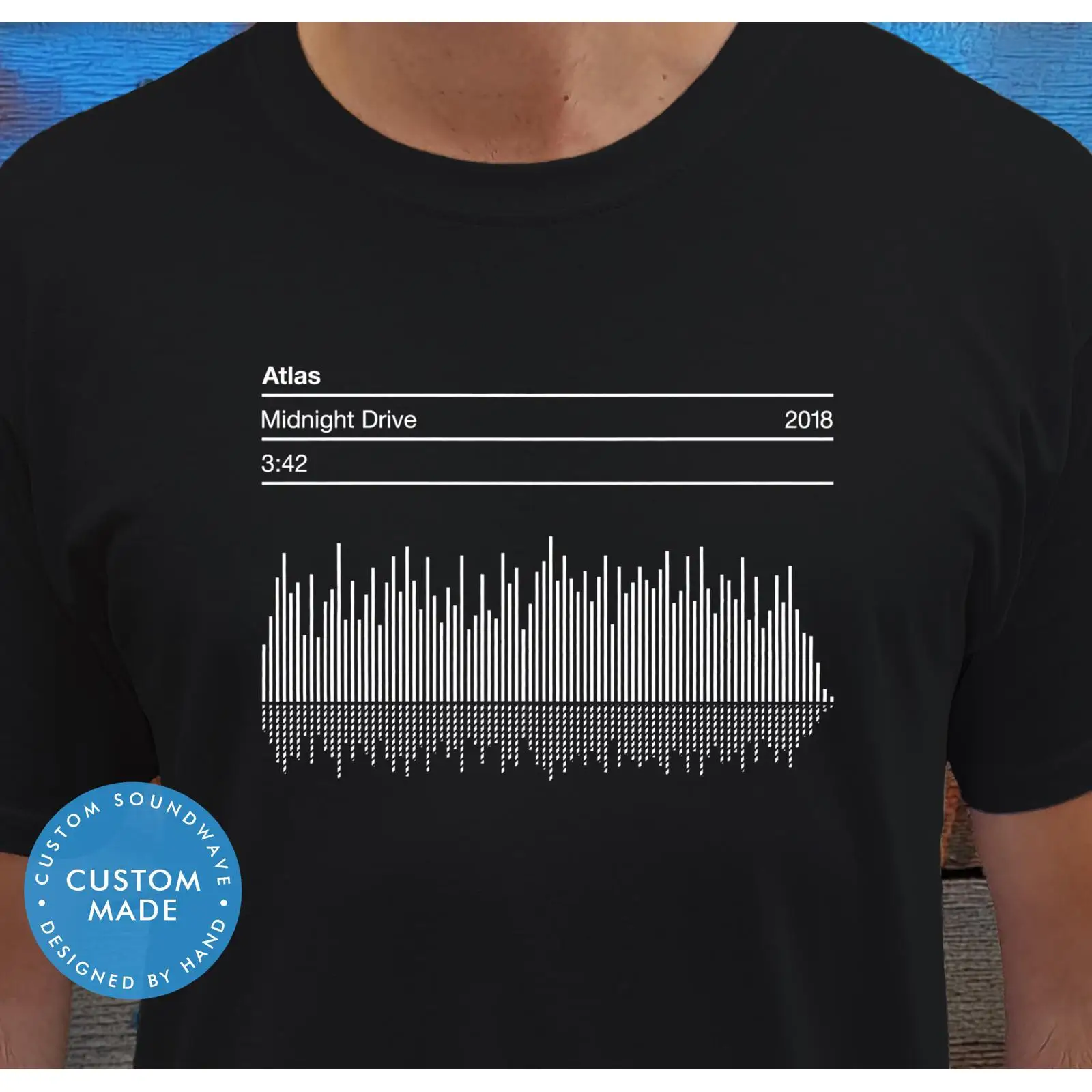 Custom Soundwave T Shirt Hand  - Music Song Audio avis et prix