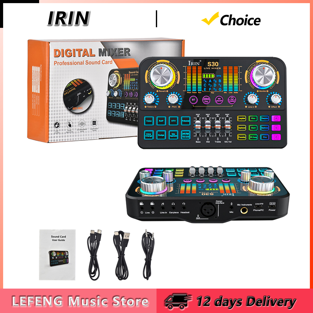 IRIN S30 Live Sound Card Audio - Audio Music Dj avis et prix