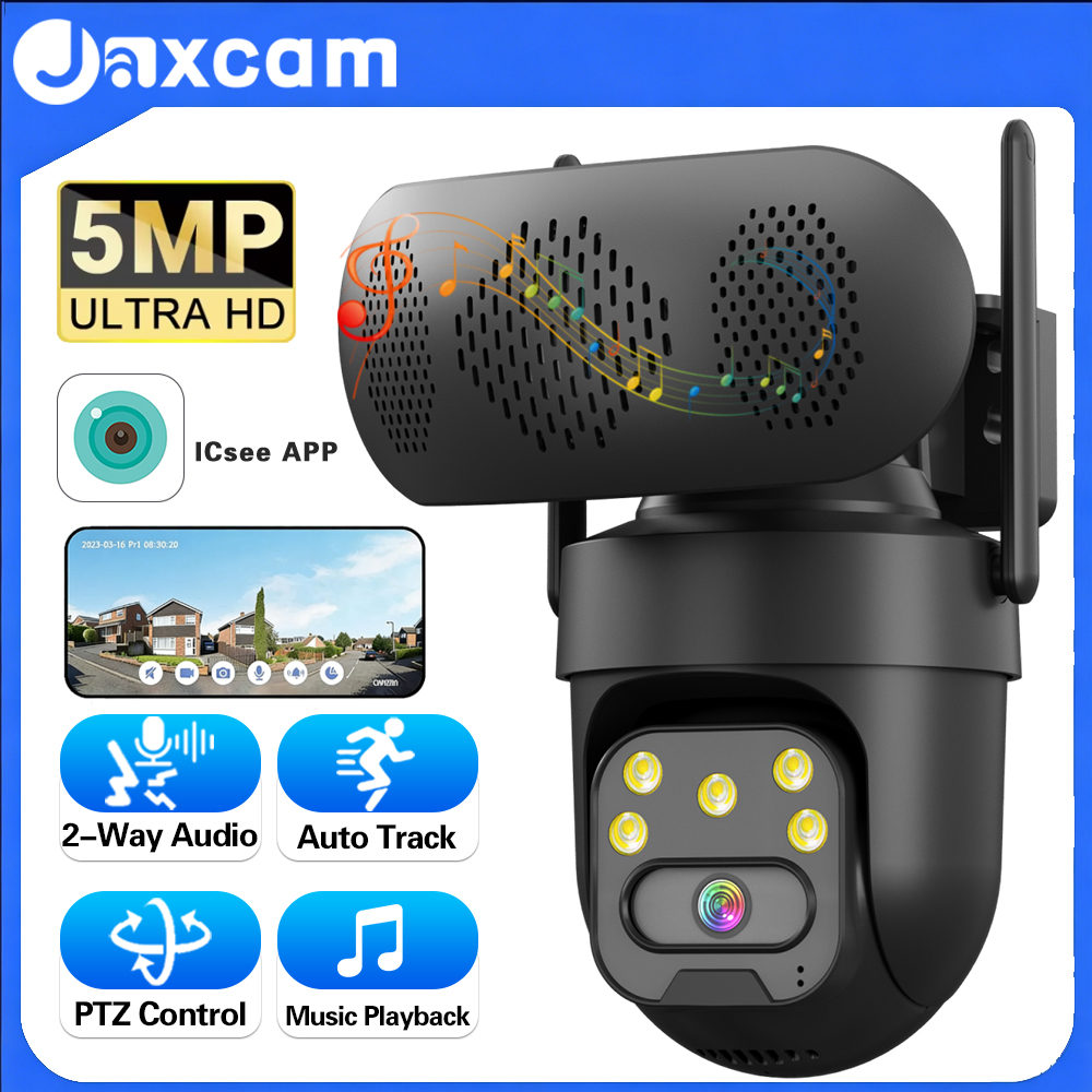 5MP HD WiFi IP Camera with Mus - Audiovision Music Player avis et prix