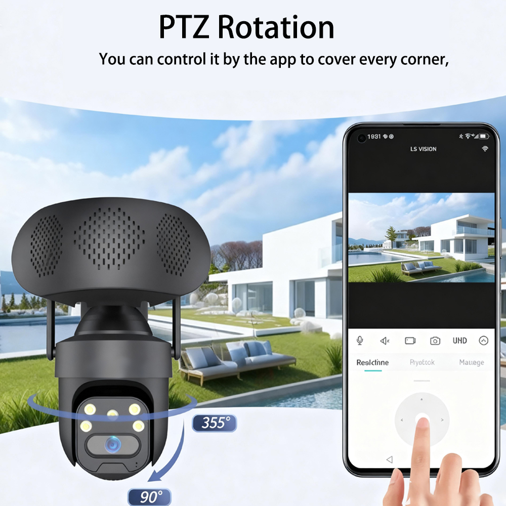 5MP HD WiFi IP Camera with Mus - Audiovision Music Player avis et prix