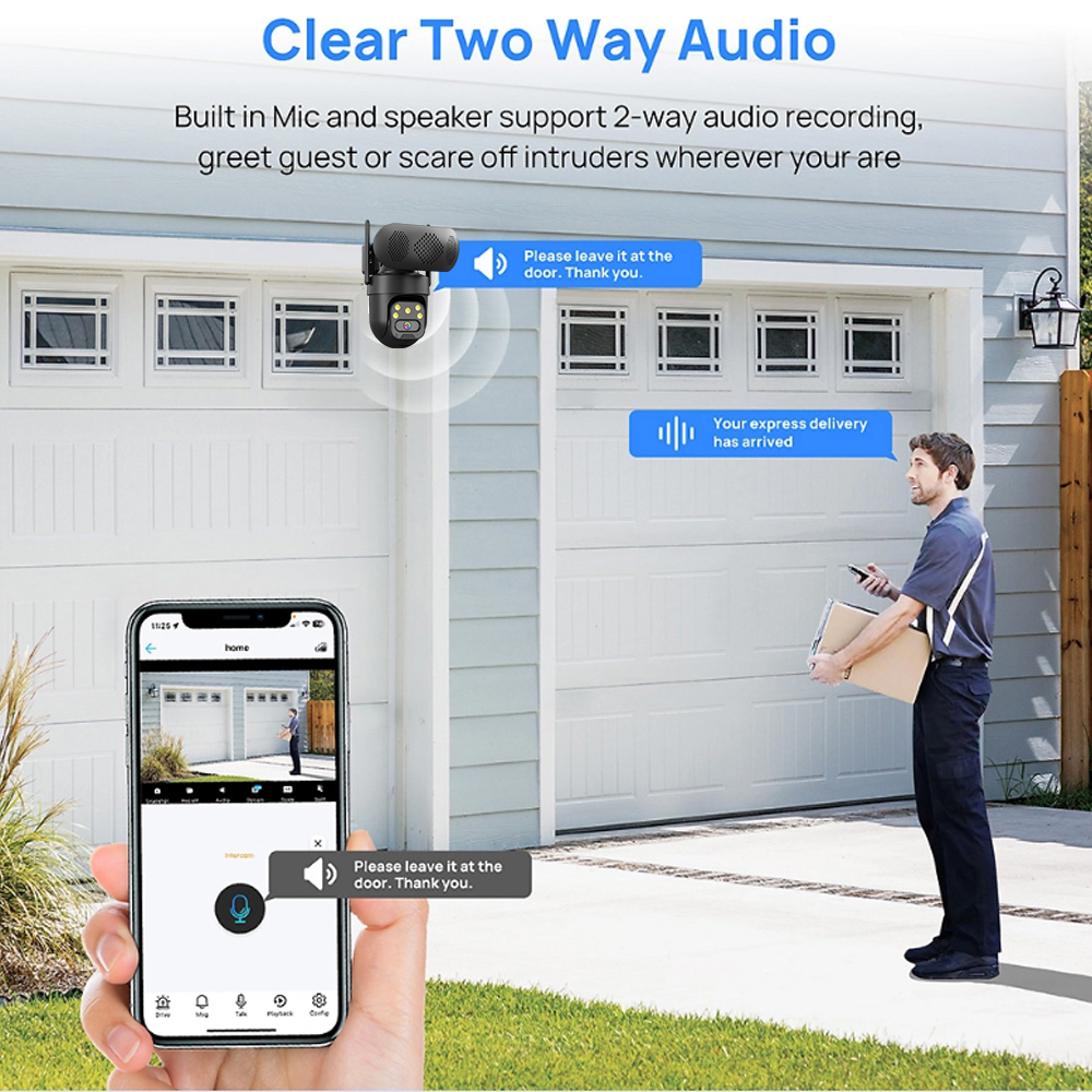 5MP HD WiFi IP Camera with Mus - Audiovision Music Player avis et prix