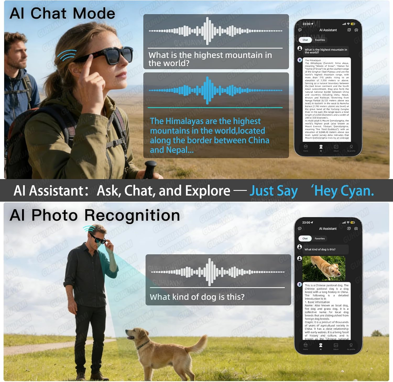 New Smart AI Glasses with 800W - Audio Music To Video Ai Free avis et prix