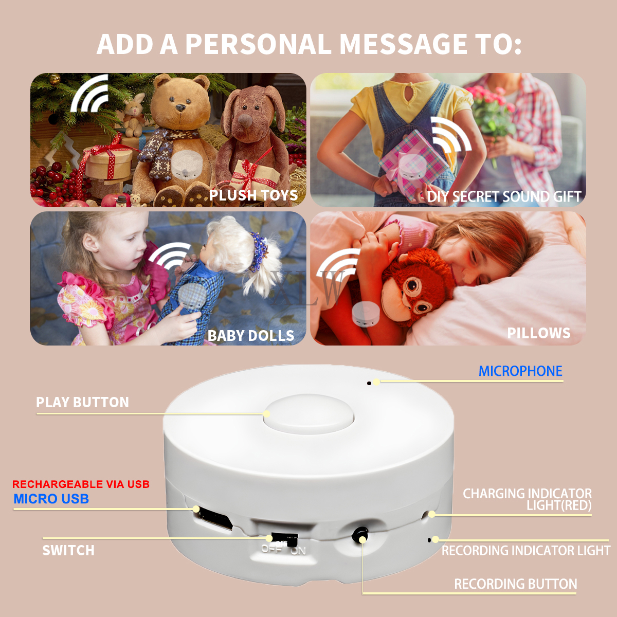 Small Music Box Button Play 19 - Audio Music Box avis et prix