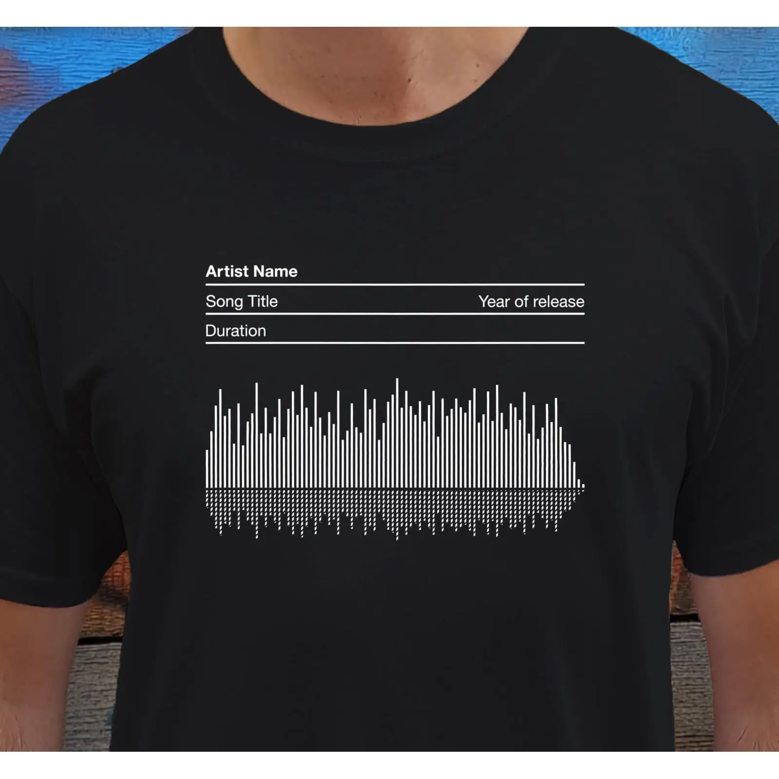 Personalised Soundwave T Shirt - Music Song Audio avis et prix