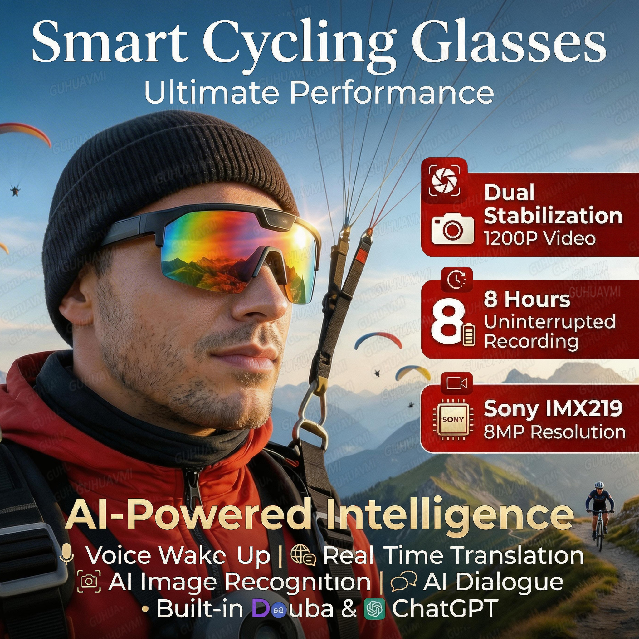 2026 New AI Smart Sports Glass - Audio Music To Video Ai Free avis et prix