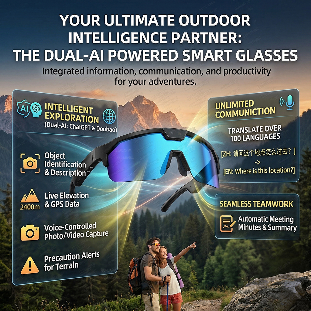 2026 New AI Smart Sports Glass - Audio Music To Video Ai Free avis et prix