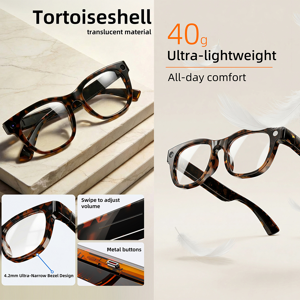 G600 Pro AI Smart Glasses 13MP - Audio Music To Video Ai Free avis et prix