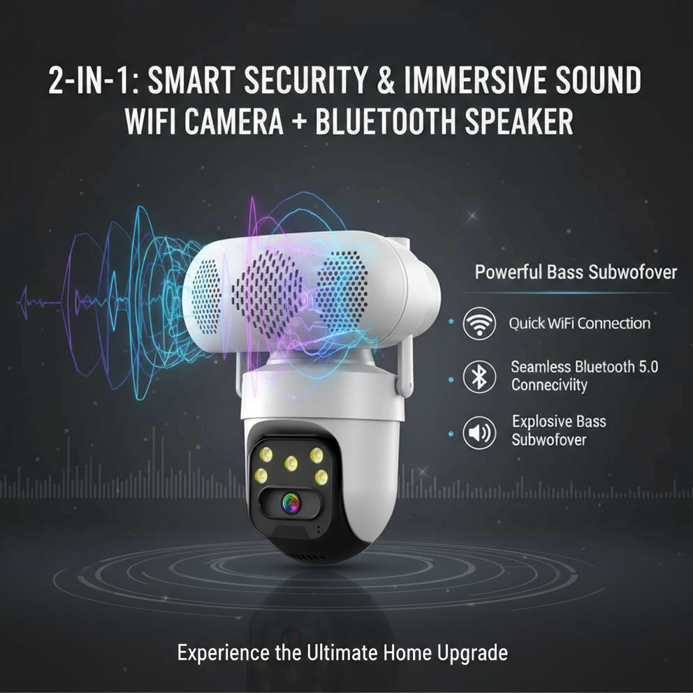 ICSEE 5MP WiFi PTZ IP Camera w - Audiovision Music Player avis et prix