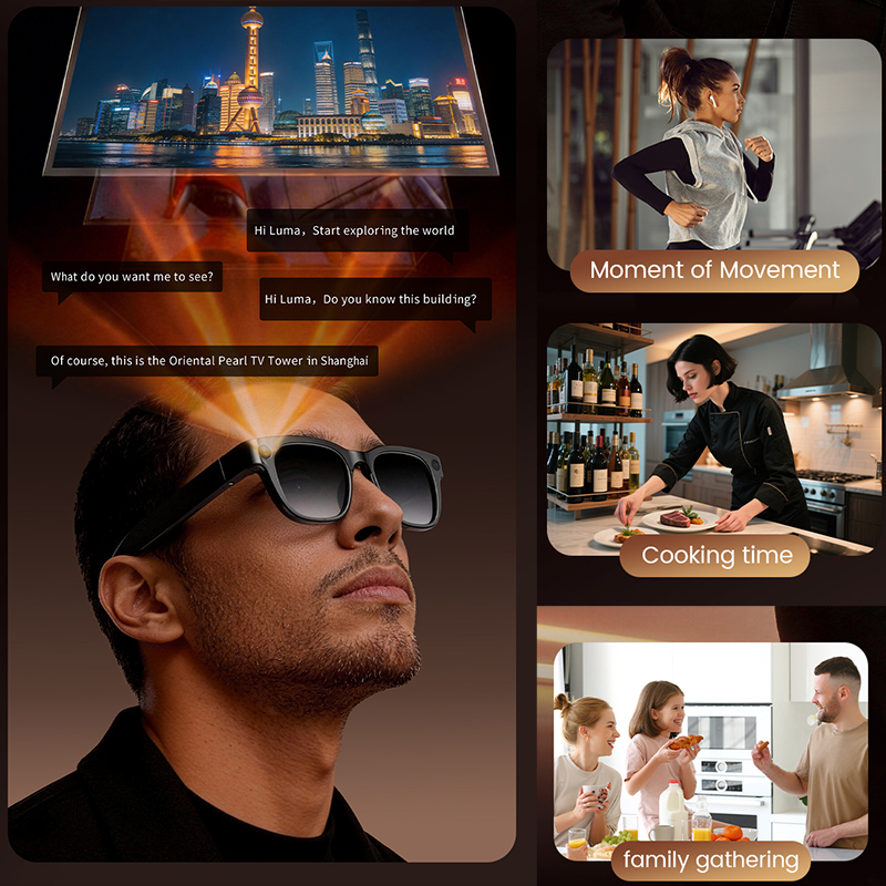 1300W HD Camera Smart AI Glass - Audio Music To Video Ai Free avis et prix