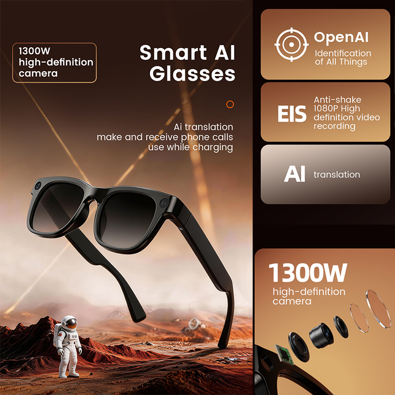 1300W HD Camera Smart AI Glass - Audio Music To Video Ai Free avis et prix