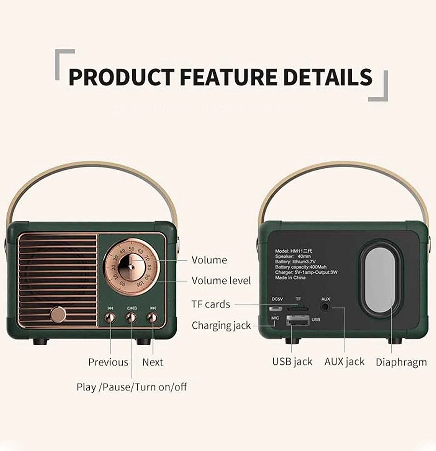 Wireless Caixa De Som Portable - Audio House Music avis et prix