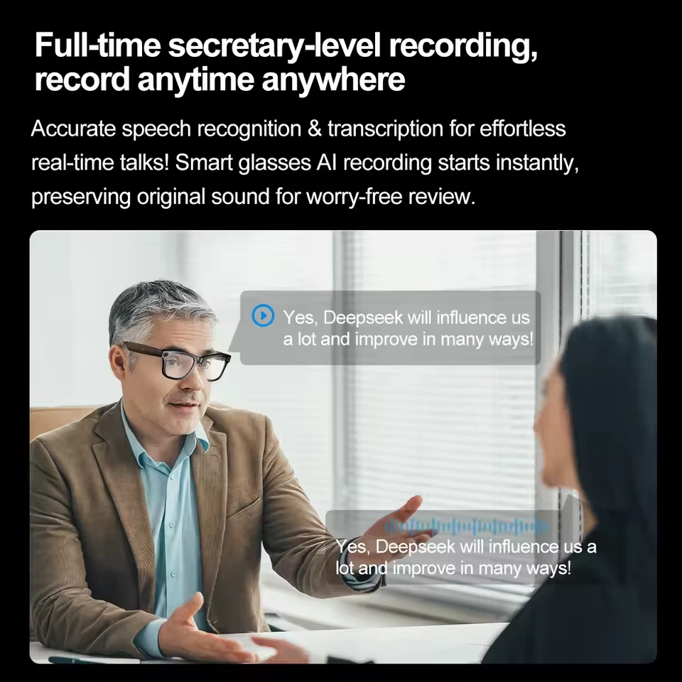 2026 New AI Smart Glasses with - Audio Music To Video Ai Free avis et prix