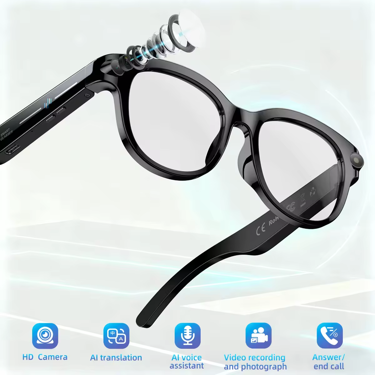 2026 New AI Smart Glasses with - Audio Music To Video Ai Free avis et prix