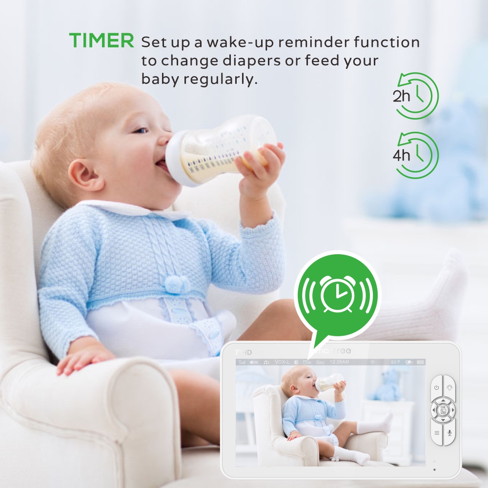 7.0 Inch HD Video Baby Monitor - Audio X Music avis et prix