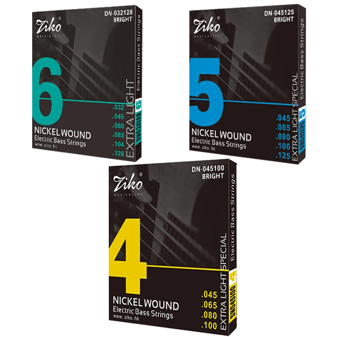 ZIKO Electric Bass Strings 4/5 - Bass Guitar Strings avis et prix
