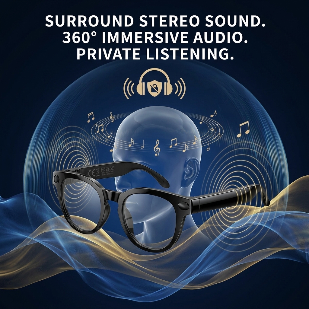 2026 New AI Smart Glasses with - Audio Music To Video Ai Free avis et prix