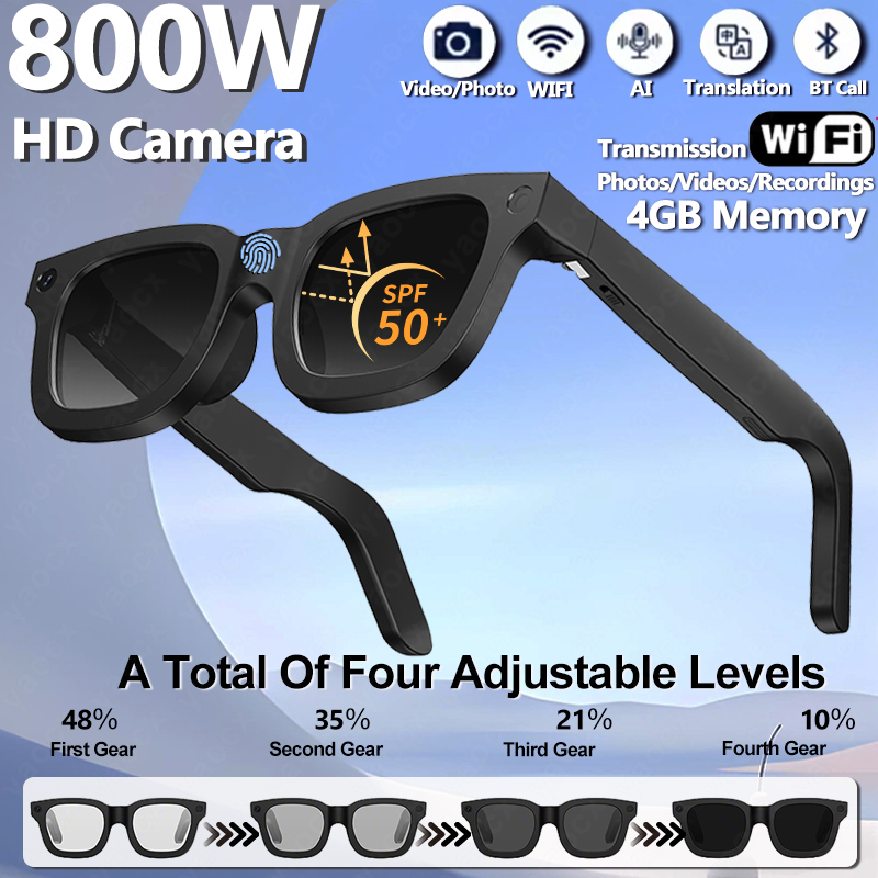 New AI Smart Glasses 800W Came - Audio Music Recognition avis et prix