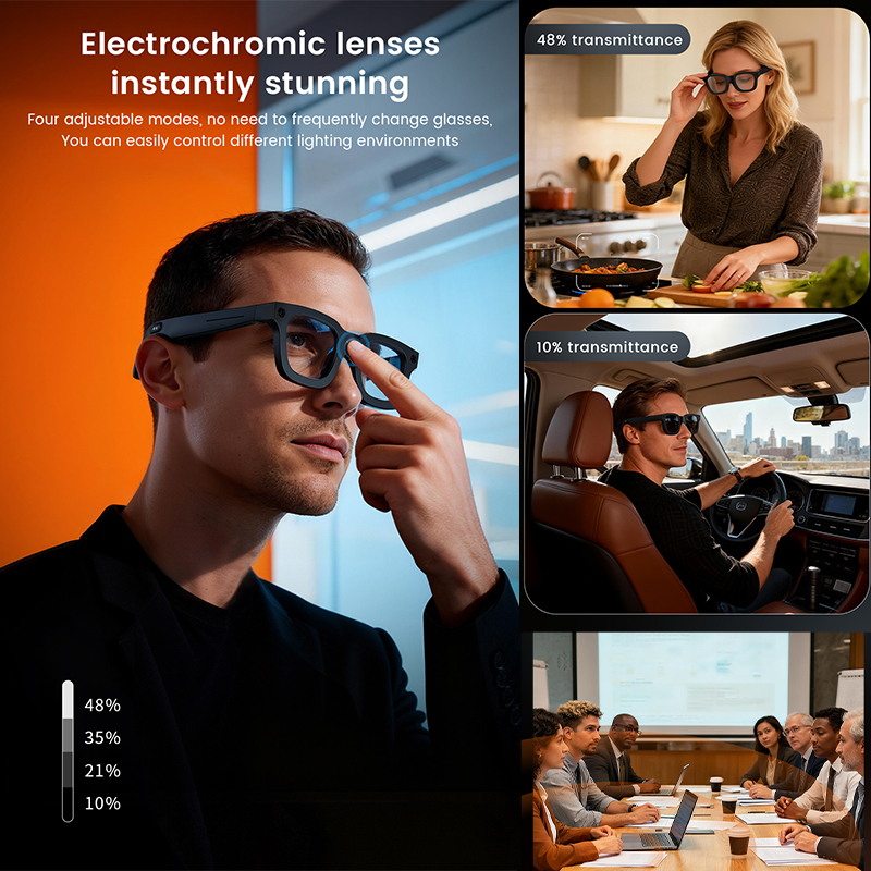 New AI Smart Glasses 800W Came - Audio Music Recognition avis et prix