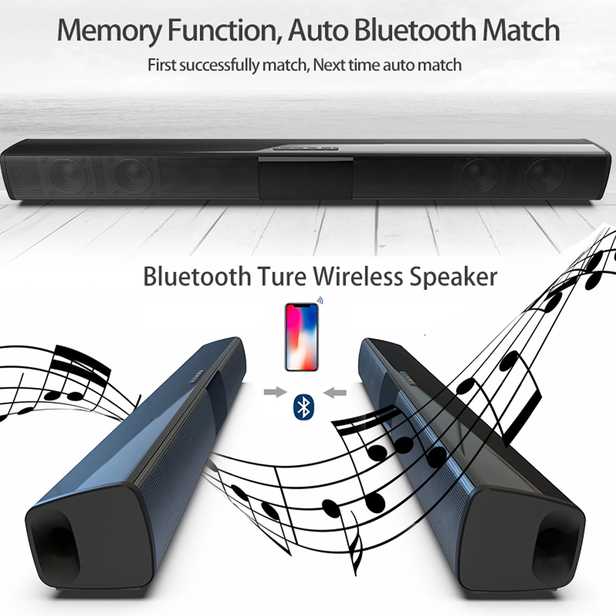 40W High Power Soundbar for TV - Audio Music Generator avis et prix