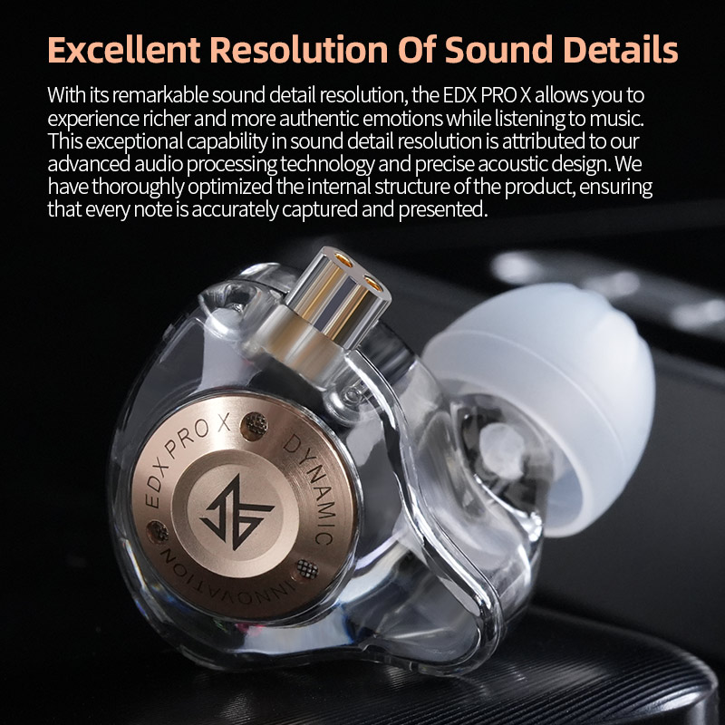 KZ EDX PRO X Dynamic Drive Ear - Audio Music Dj avis et prix