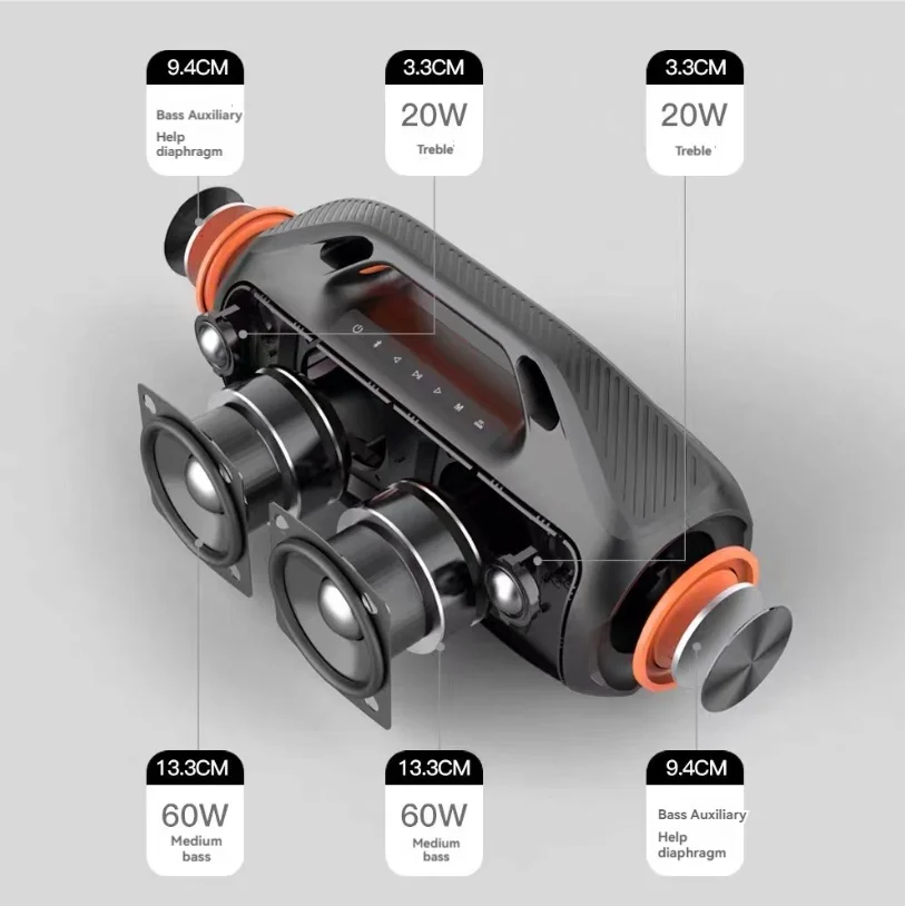 160W Deep Bass Wireless Blueto - Audio X Music avis et prix