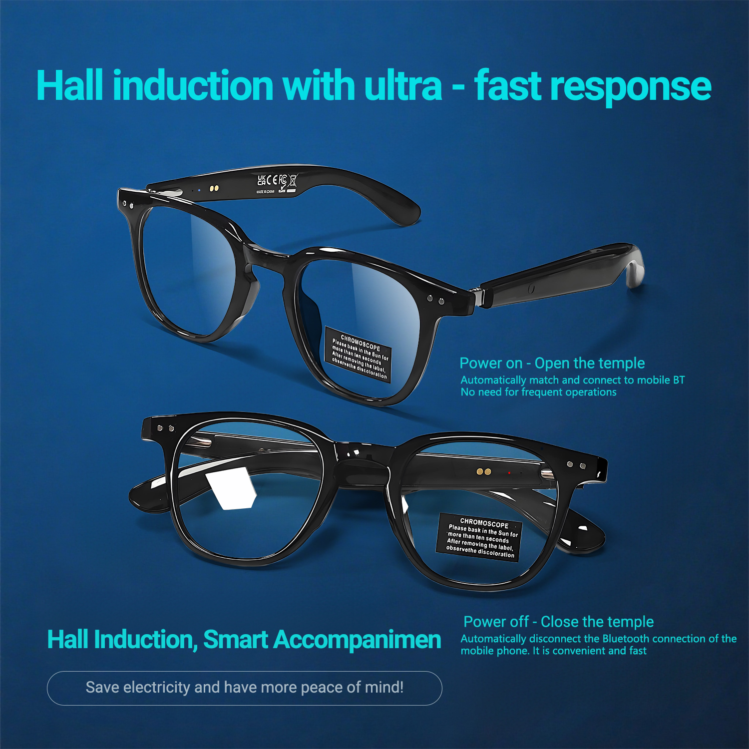 Photochromic Smart Glasses Ant - Audio Music To Video Ai Free avis et prix