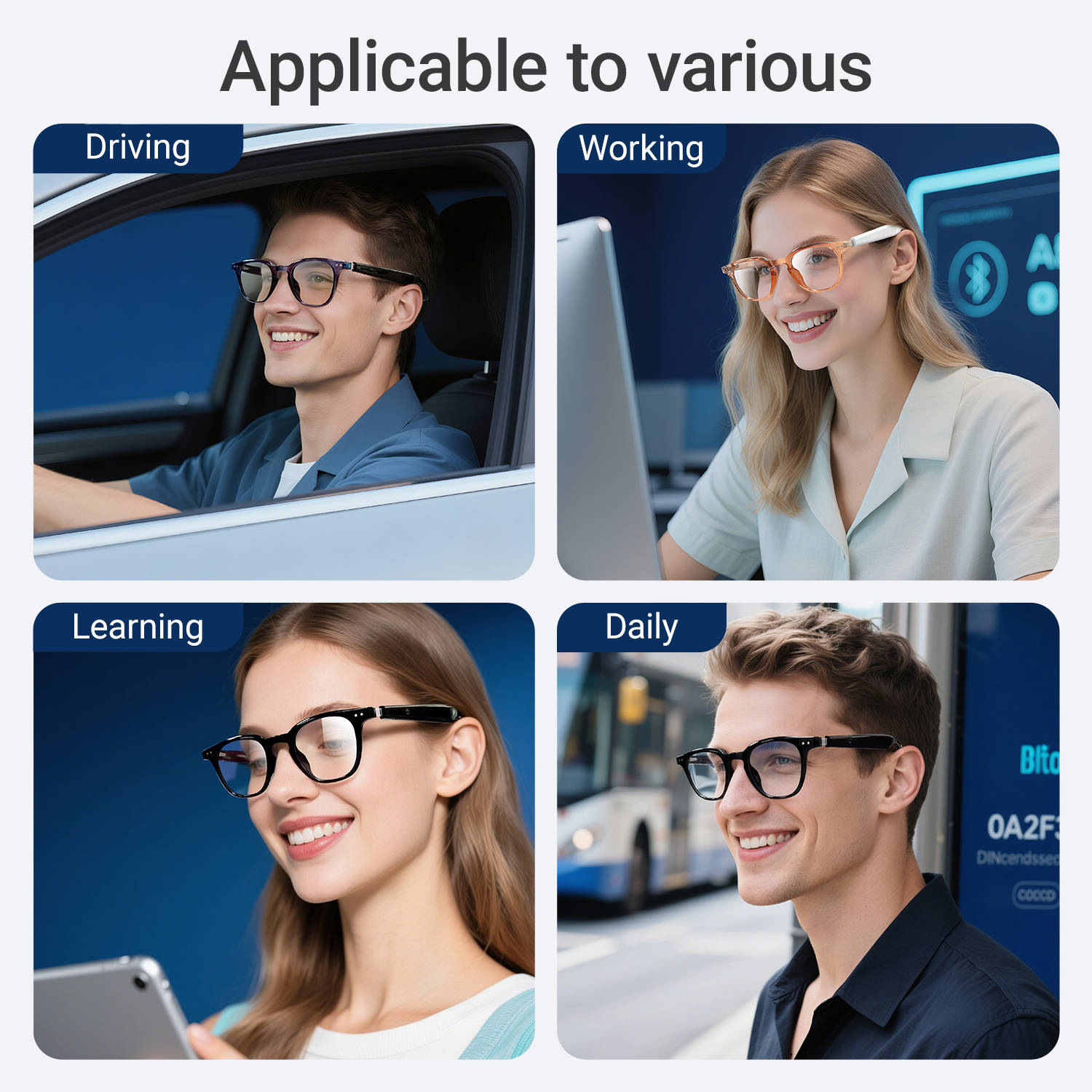 Photochromic Smart Glasses Ant - Audio Music To Video Ai Free avis et prix
