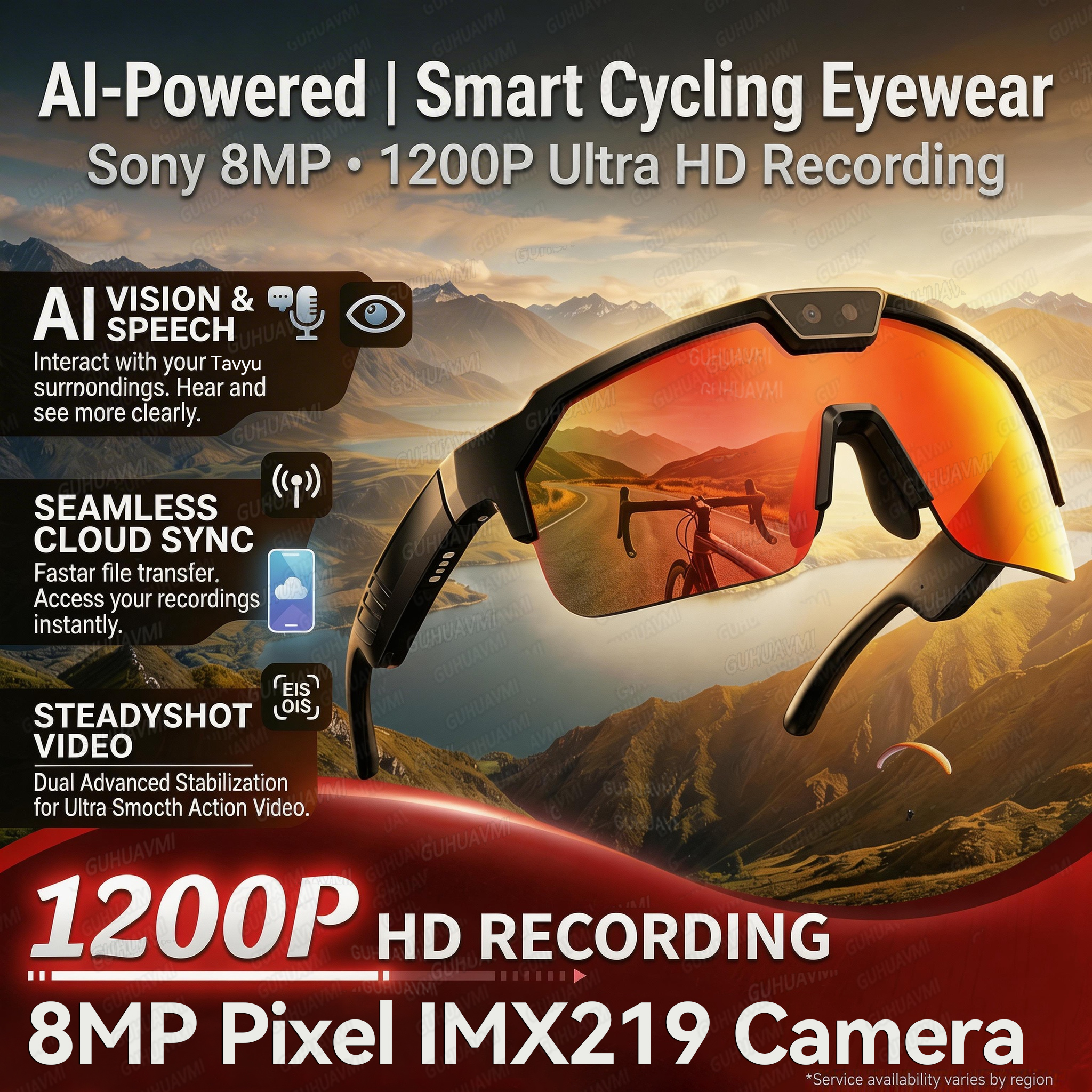 2026New AI Smart Glasses 1200P - Audio Music To Video Ai Free avis et prix
