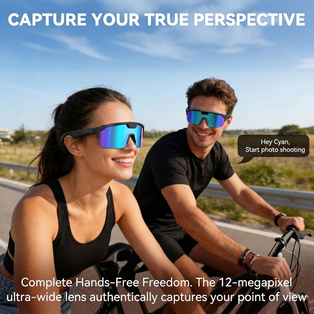 2026New AI Smart Glasses 1200P - Audio Music To Video Ai Free avis et prix