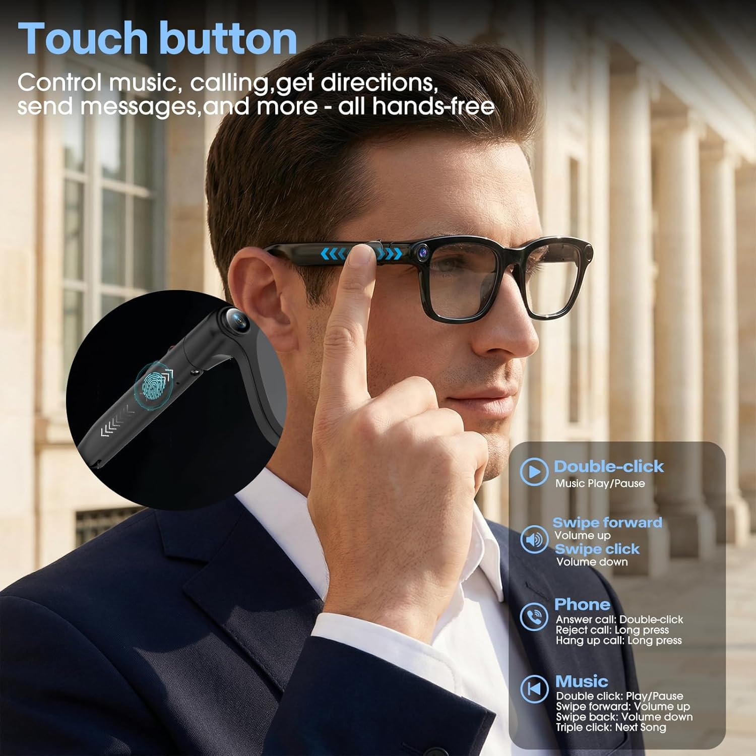 2026 New HD Smart Audio Glasse - Audio Music To Video Ai Free avis et prix
