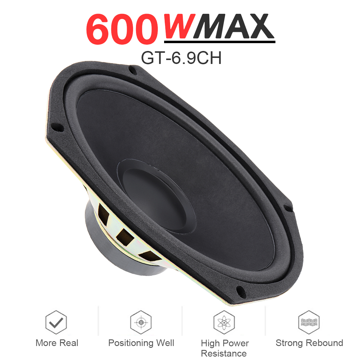 1 / 2 Piece 6x9 Inch 600W Univ - Audio X Music avis et prix