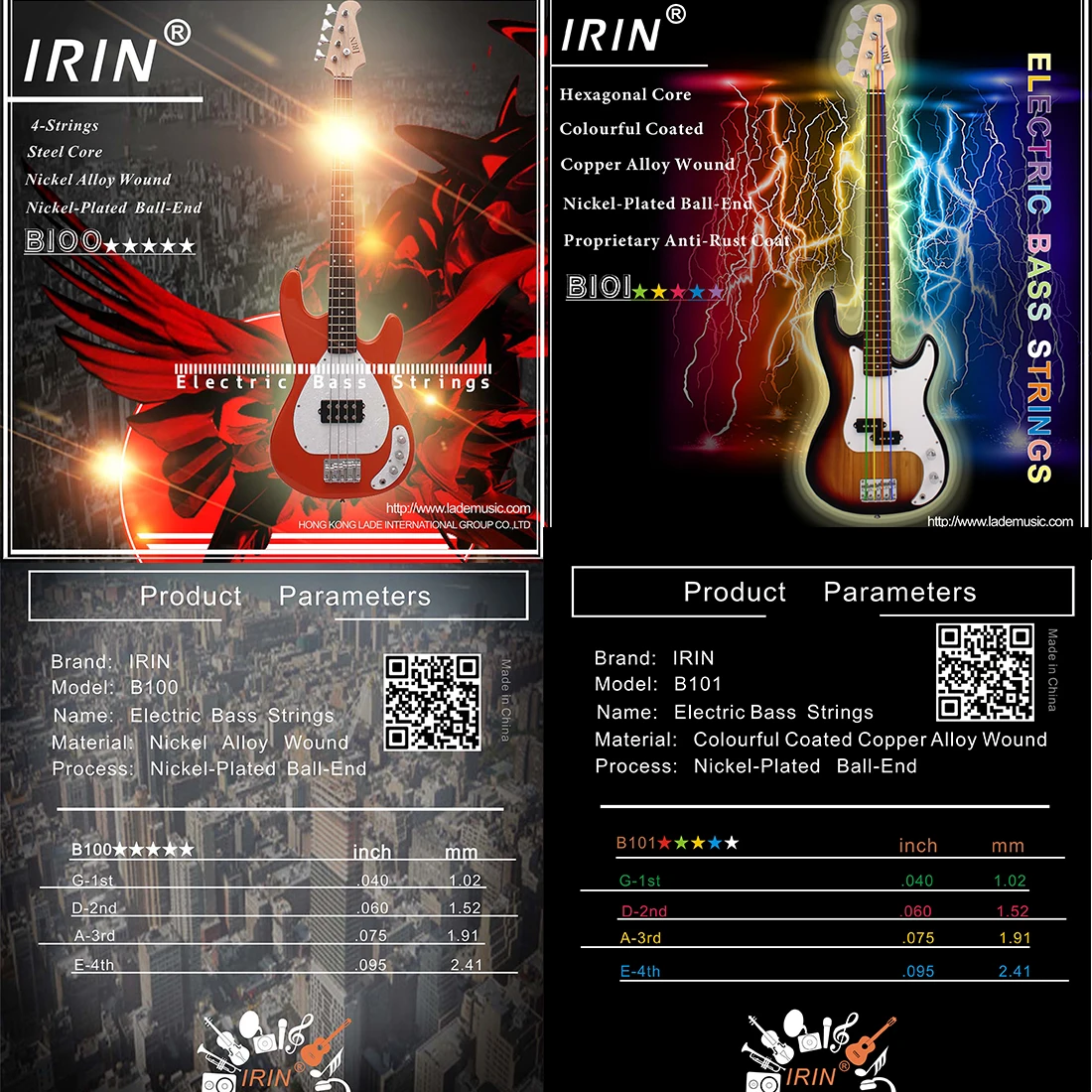IRIN Electric Bass Strings Pro - Bass Guitar Strings avis et prix