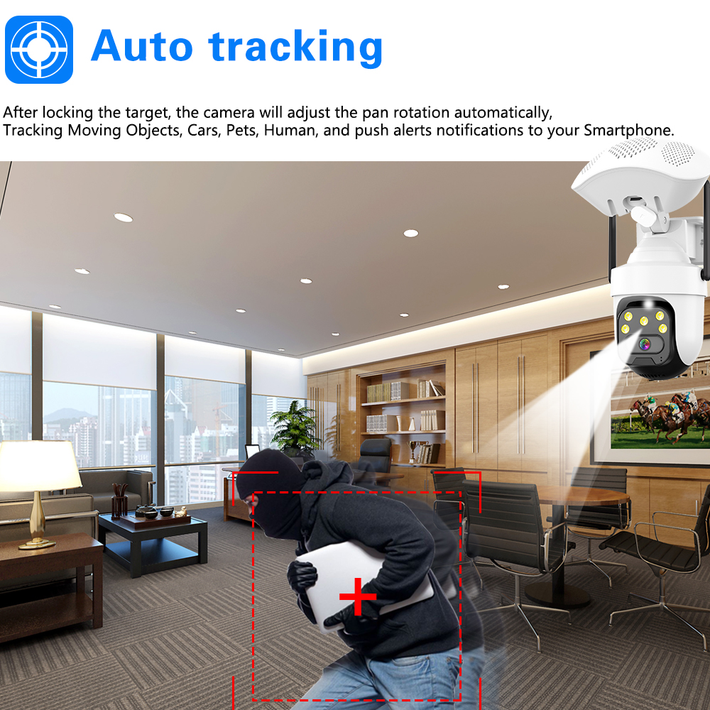 ICSEE 5MP WiFi PTZ IP Camera w - Audiovision Music Player avis et prix