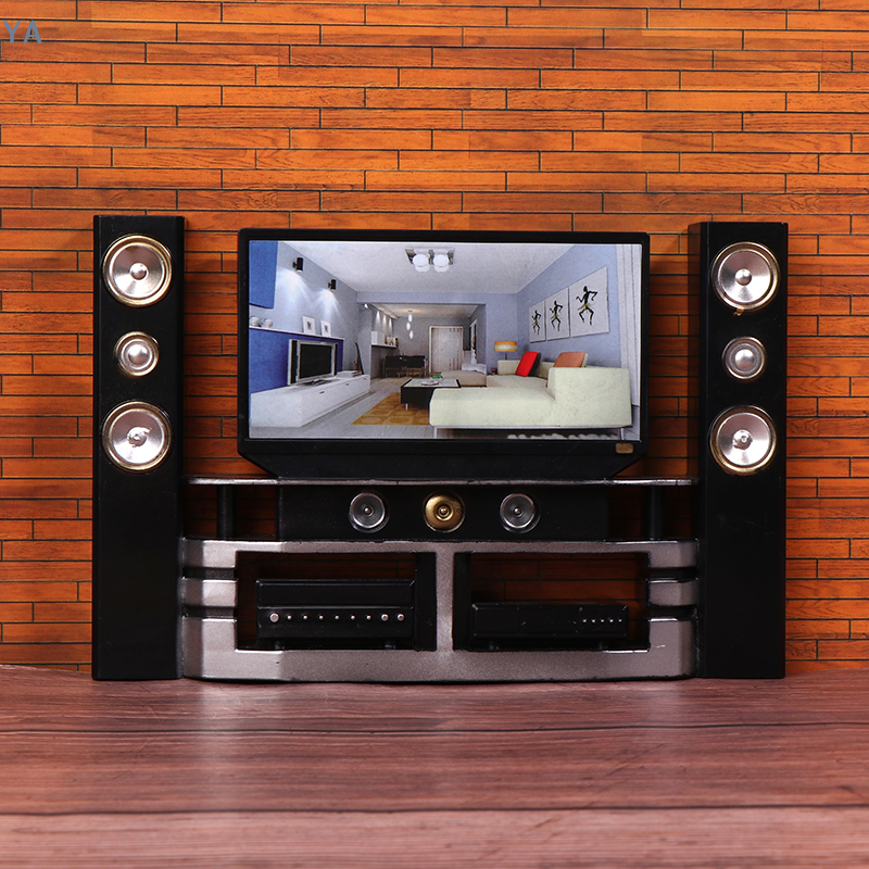 [L]1/12 Dollhouse Mini TV Audi - Audio House Music avis et prix