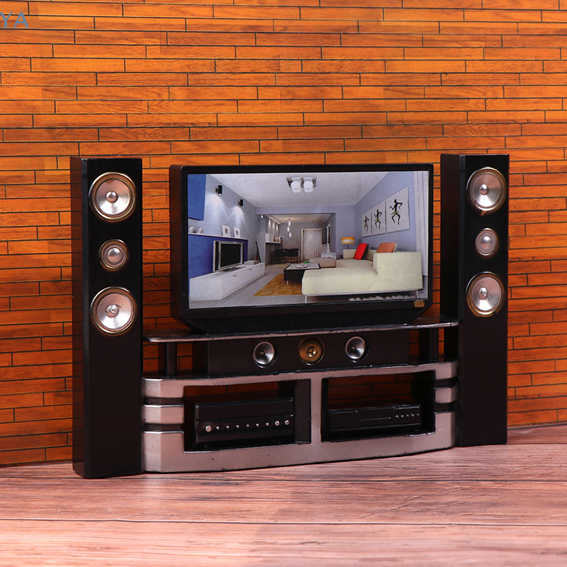 [L]1/12 Dollhouse Mini TV Audi - Audio House Music avis et prix