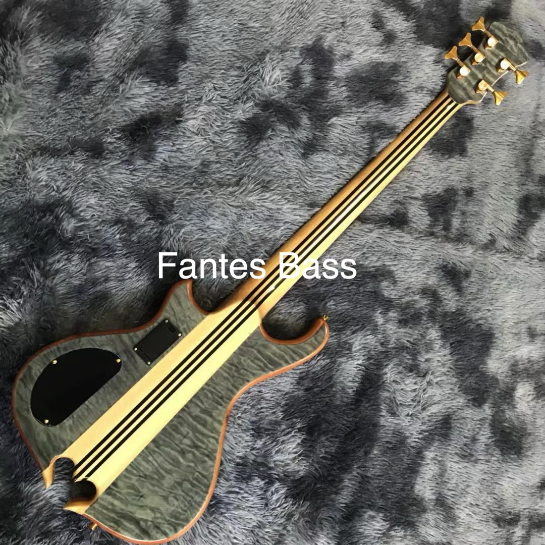 Custom Alem Flamed Maple Top C - Bass Guitar Strings avis et prix